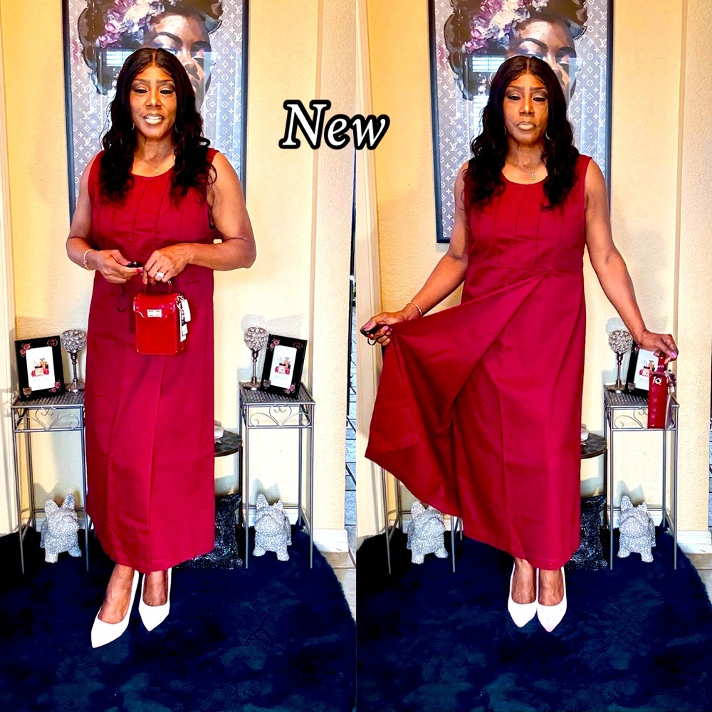 Preview International Red Sleeveless Sundress